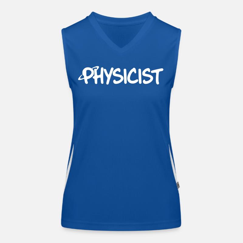Physicist Lettering Women's Functional Contrast Tank Top