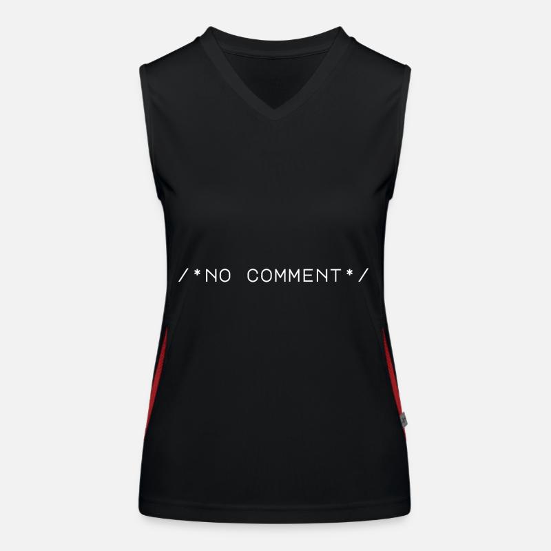 Computer Computer Work Coder Code Nerd IT Freak Women's Functional Contrast Tank Top