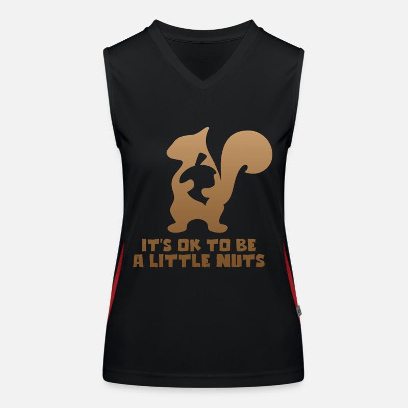 Eichhörnchen Funktionelles Kontrast-Tank Top für Frauen