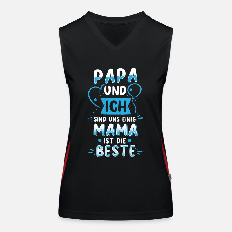 Beste Mama Funktionelles Kontrast-Tank Top für Frauen