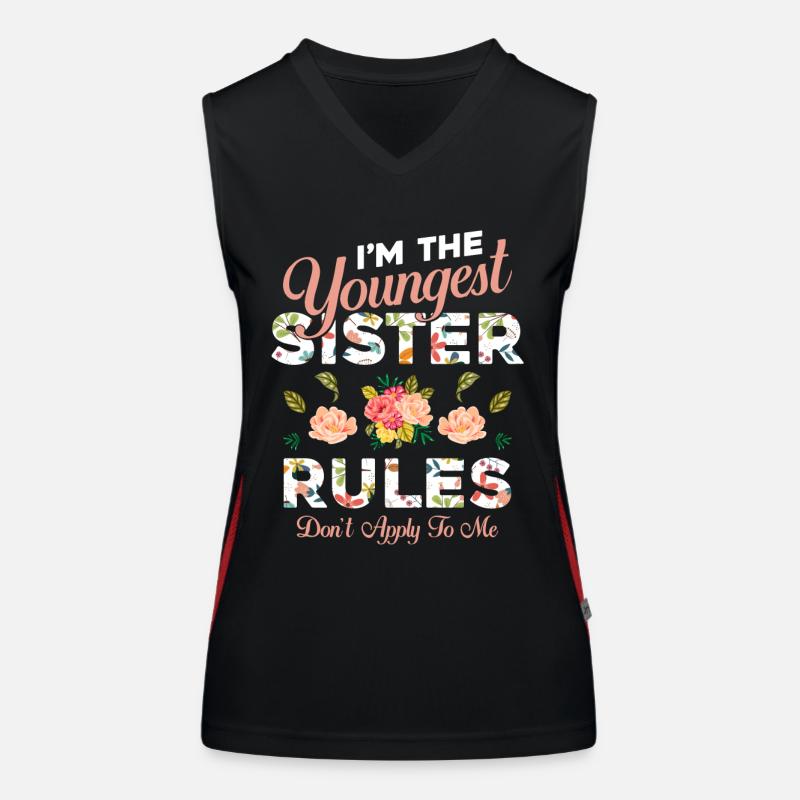 Youngest Sister Funktionelles Kontrast-Tank Top für Frauen
