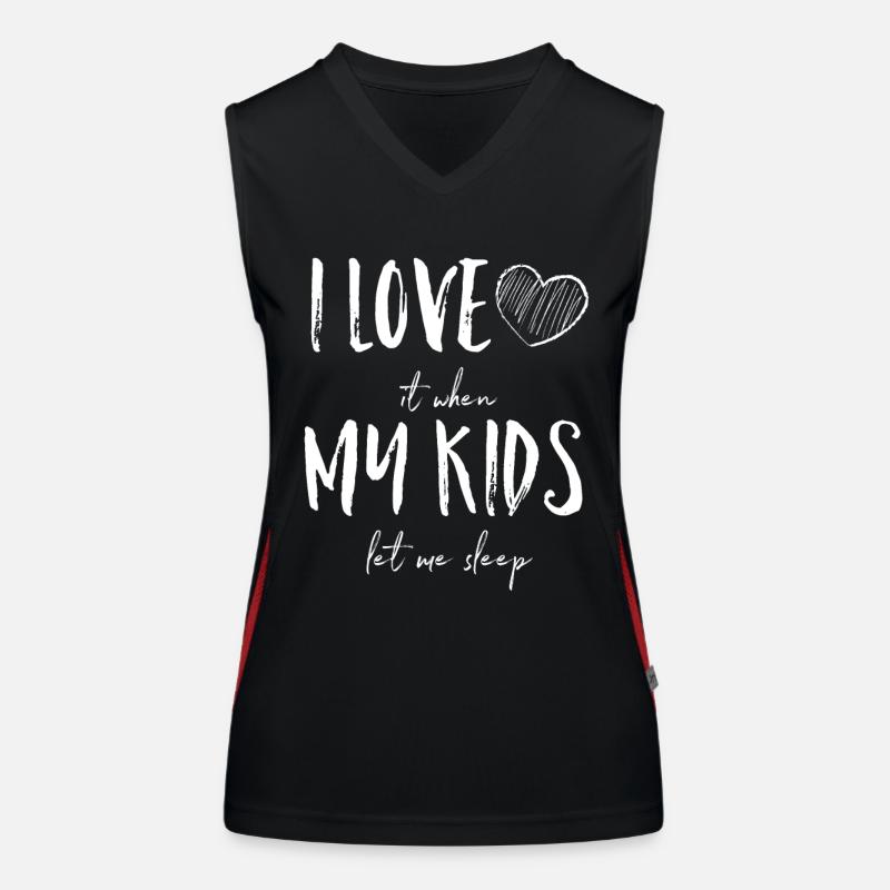 Lustiger Mama Spruch Funktionelles Kontrast-Tank Top für Frauen