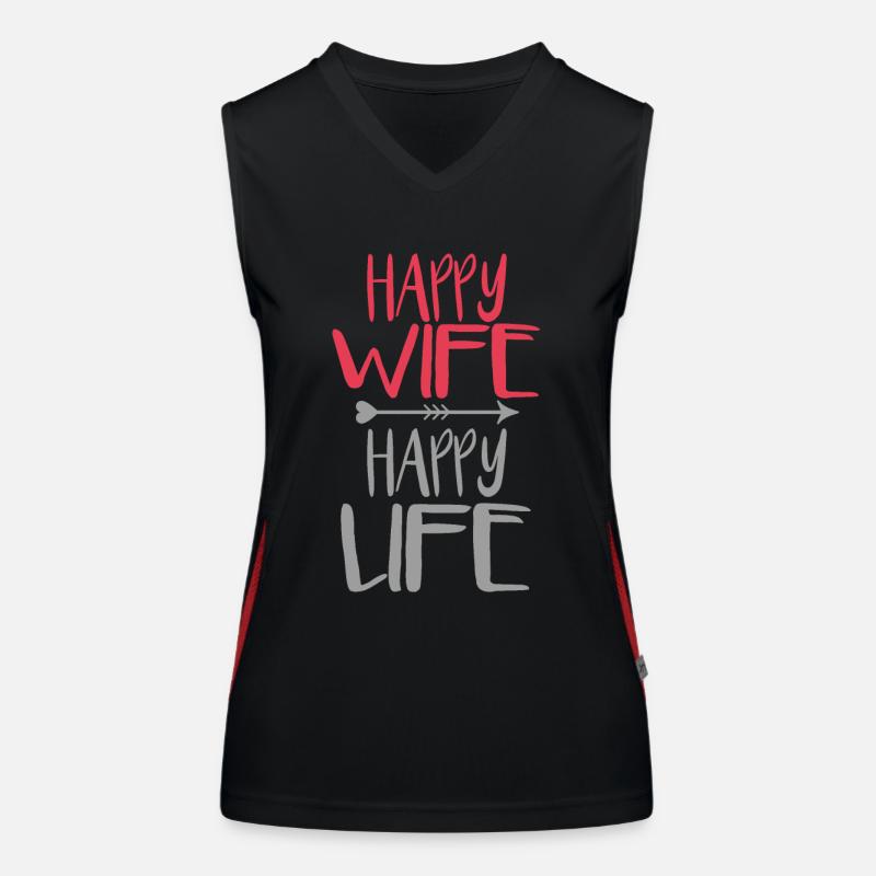 Femme heureuse, vie heureuse Débardeur respirant contrasté Femme