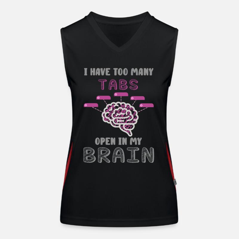 adhd, adhd open, coffee, Women's Functional Contrast Tank Top