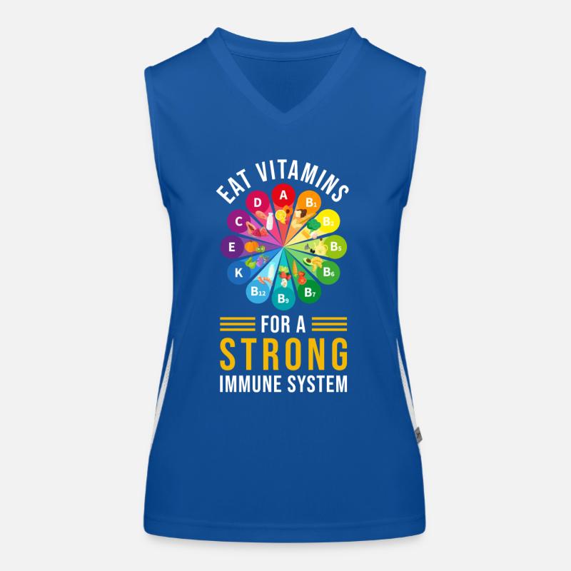 Gesunde Essen Vitamine Funktionelles Kontrast-Tank Top für Frauen