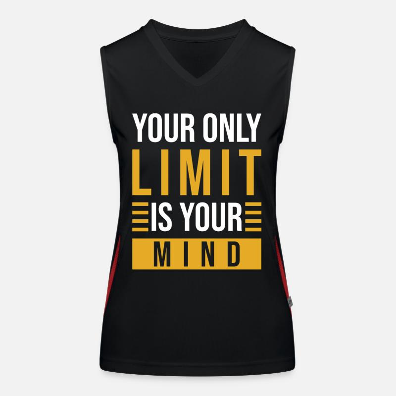 Motivation Mindset Saying Women's Functional Contrast Tank Top
