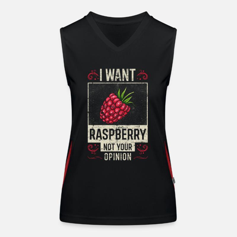 Framboise sort drôle Débardeur respirant contrasté Femme