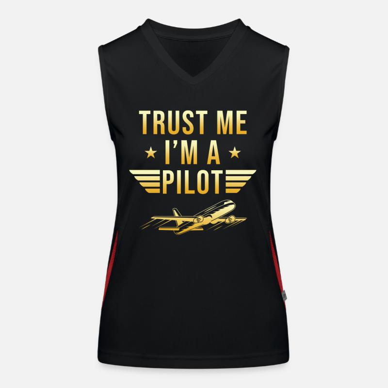 Cadeau de pilote Débardeur respirant contrasté Femme