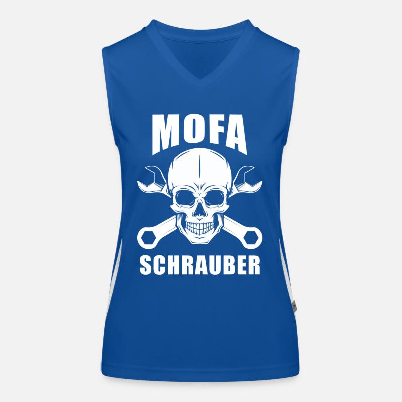 Visseuse mobylette Débardeur respirant contrasté Femme