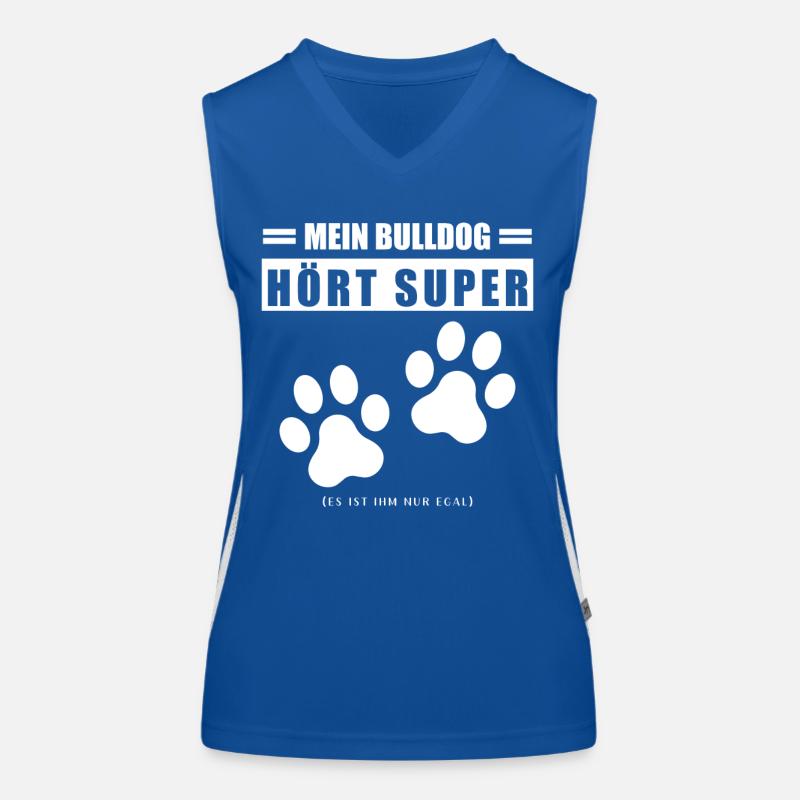 Bulldog Funktionelles Kontrast-Tank Top für Frauen