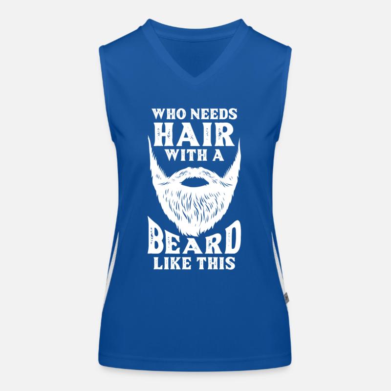 bald head Women's Functional Contrast Tank Top