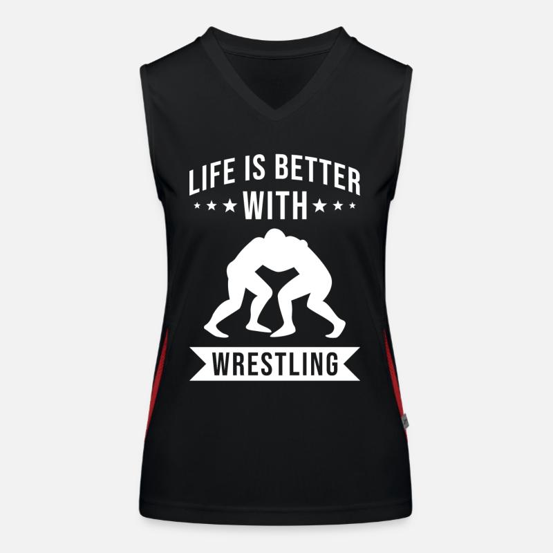 Wrestling Funktionelles Kontrast-Tank Top für Frauen