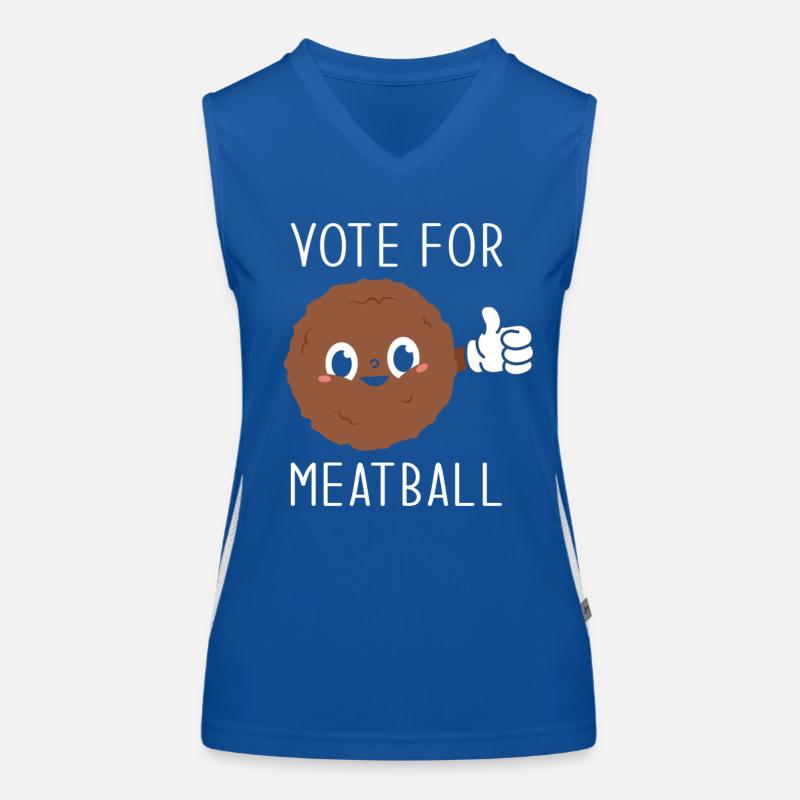 Fleischbällchen Funktionelles Kontrast-Tank Top für Frauen