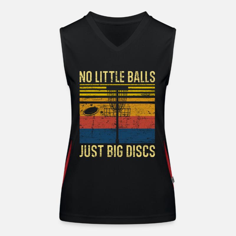 Disc Golf Retro Débardeur respirant contrasté Femme