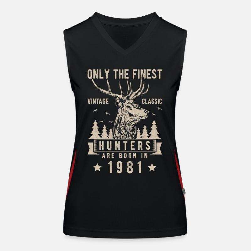 Jäger Cadeau Millésime 1981 Débardeur respirant contrasté Femme