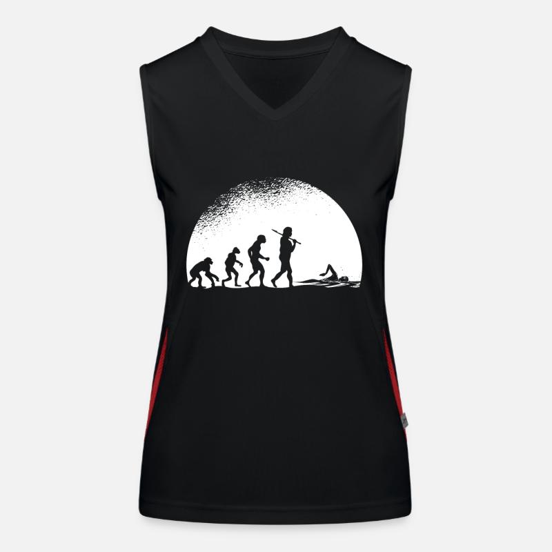 Evolution Schwimmen Funktionelles Kontrast-Tank Top für Frauen