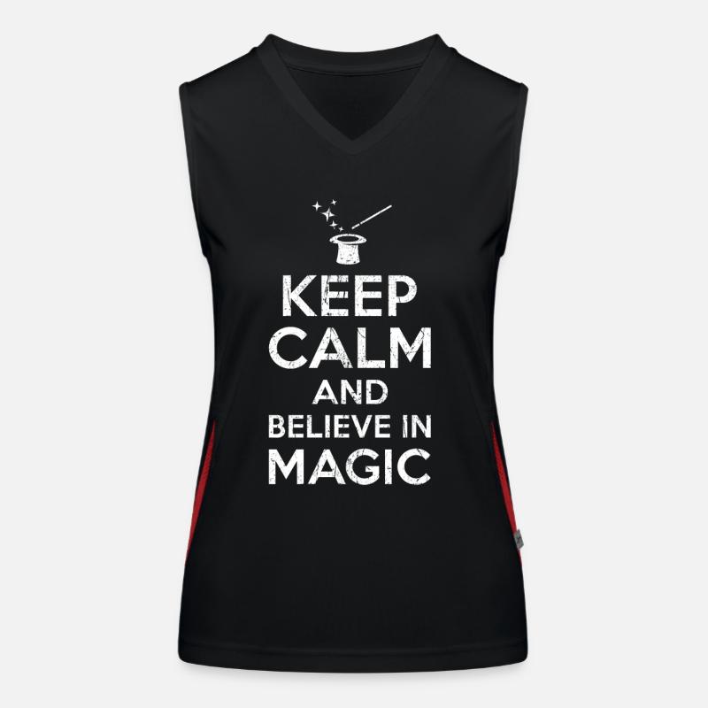 Gift for magicians Women's Functional Contrast Tank Top