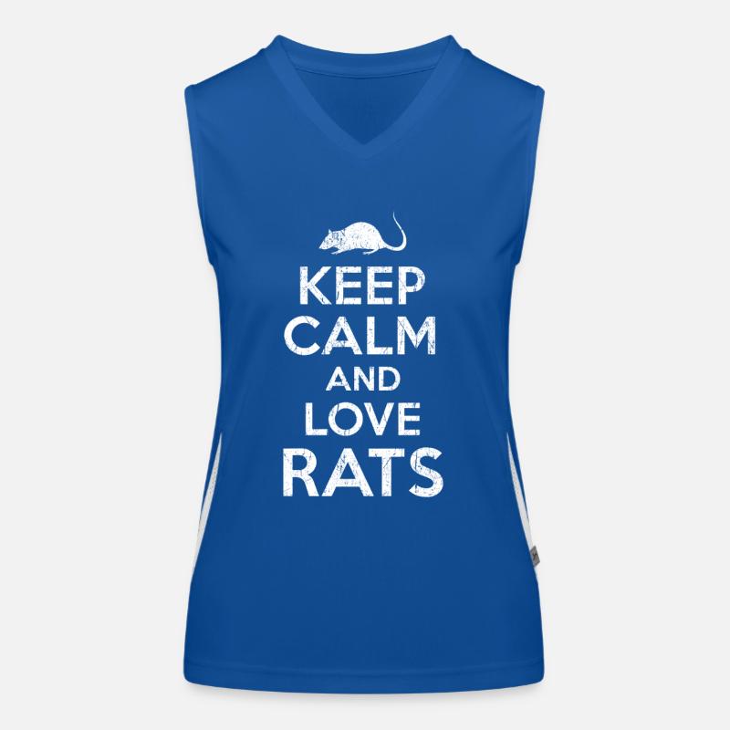 Ratten Funktionelles Kontrast-Tank Top für Frauen