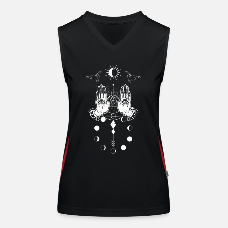 Hand Eye Witchcraft Tarot Women's Functional Contrast Tank Top
