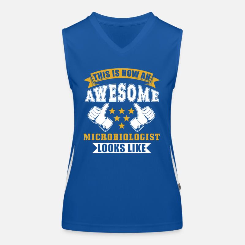 Cadeau de microbiologiste Débardeur respirant contrasté Femme