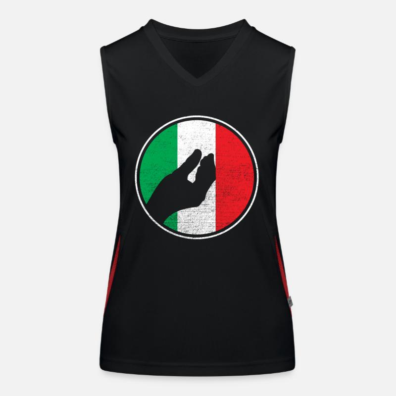 Italien hand Funktionelles Kontrast-Tank Top für Frauen
