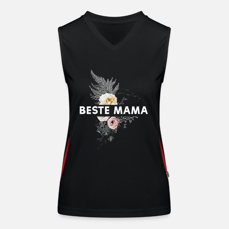 Beste Mama Funktionelles Kontrast-Tank Top für Frauen