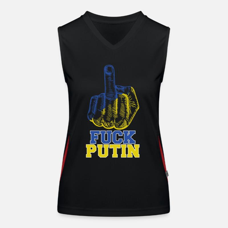 Fuck Poutine Débardeur respirant contrasté Femme