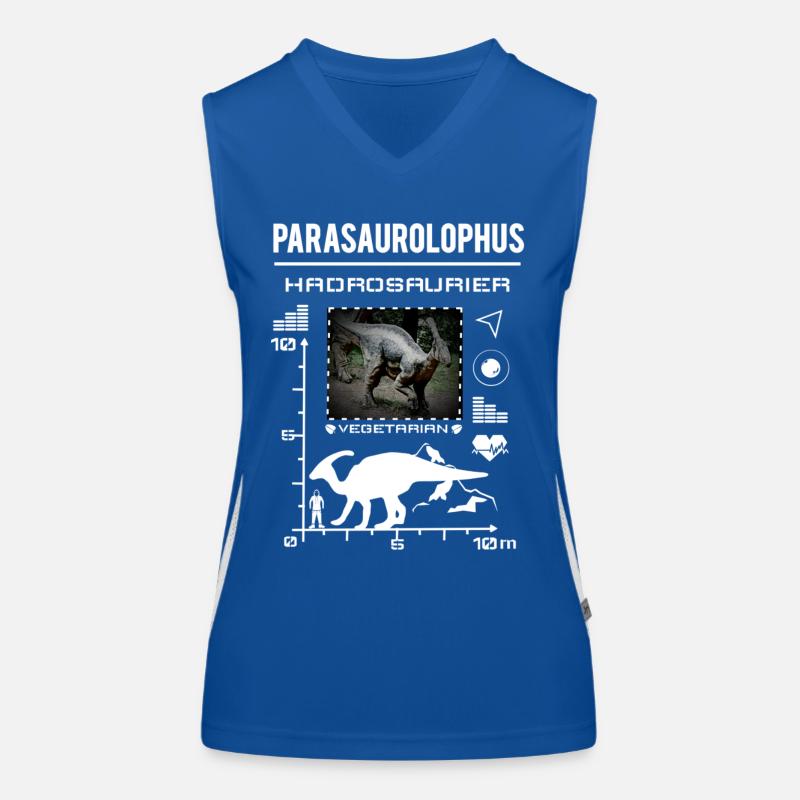 Parasaurolophus Dinosaur Type Data Women's Functional Contrast Tank Top