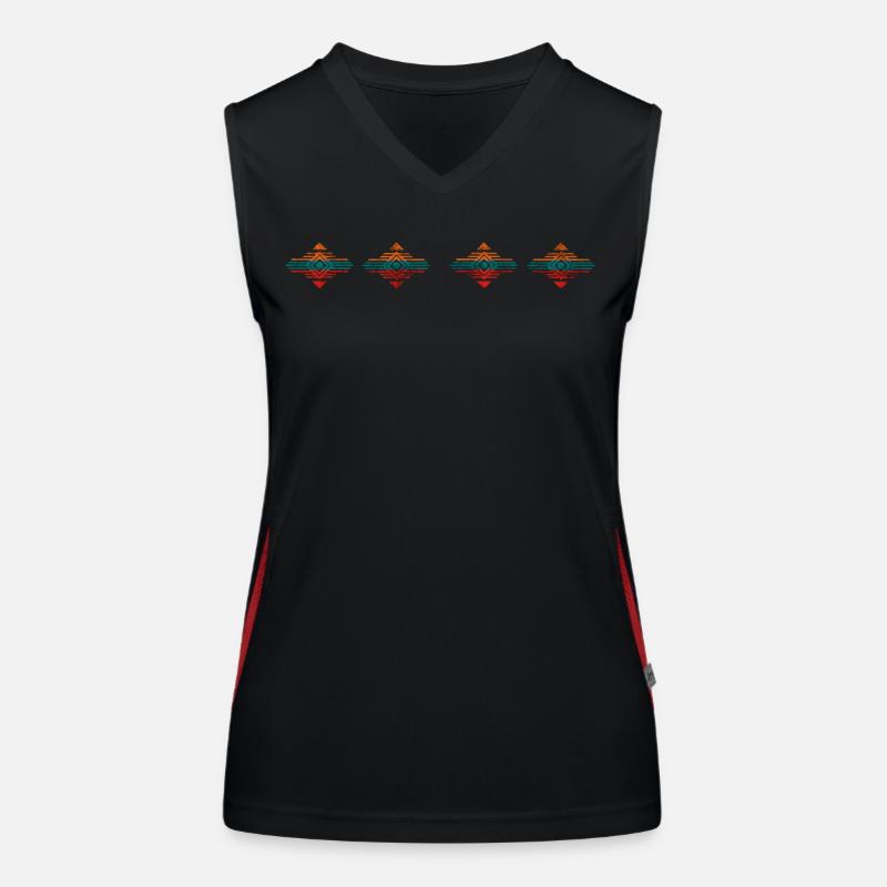Wild Tribe Apparel Funktionelles Kontrast-Tank Top für Frauen