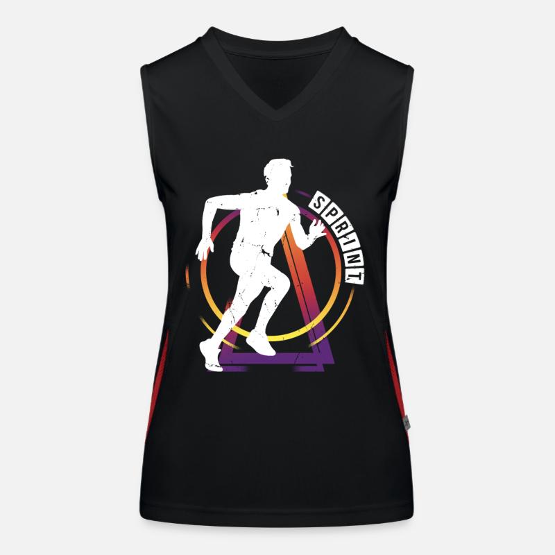 Sprint, Sprinter, Sprint, Athletics, Running Women's Functional Contrast Tank Top