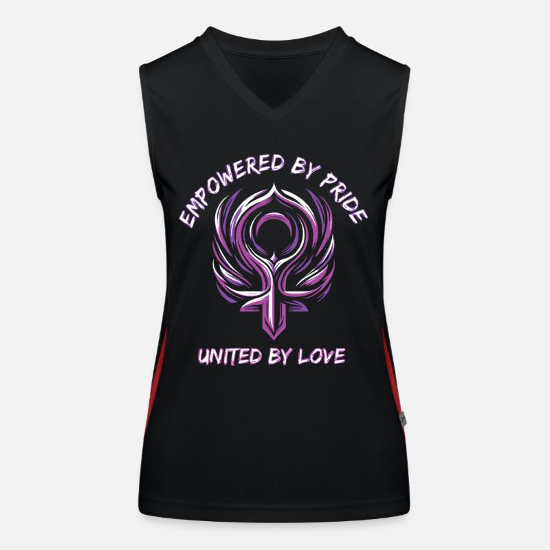 Labrys Pride: Stärke in Einheit Funktionelles Kontrast-Tank Top für Frauen