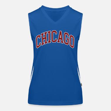 Chicago Top sportivo da donna in contrasto cromatico