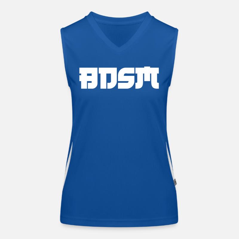 Font Design "BDSM" Women's Functional Contrast Tank Top