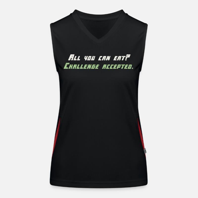 Challange Accepted Funktionelles Kontrast-Tank Top für Frauen