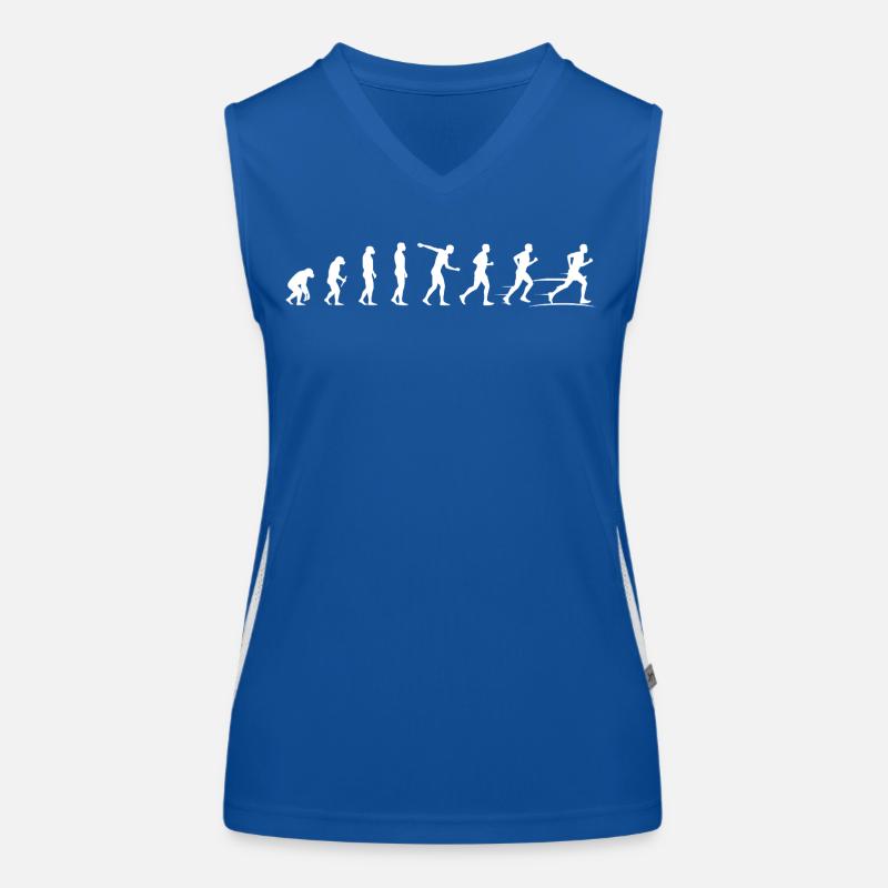 Évolution du mouvement - Marathon des coureurs Débardeur respirant contrasté Femme
