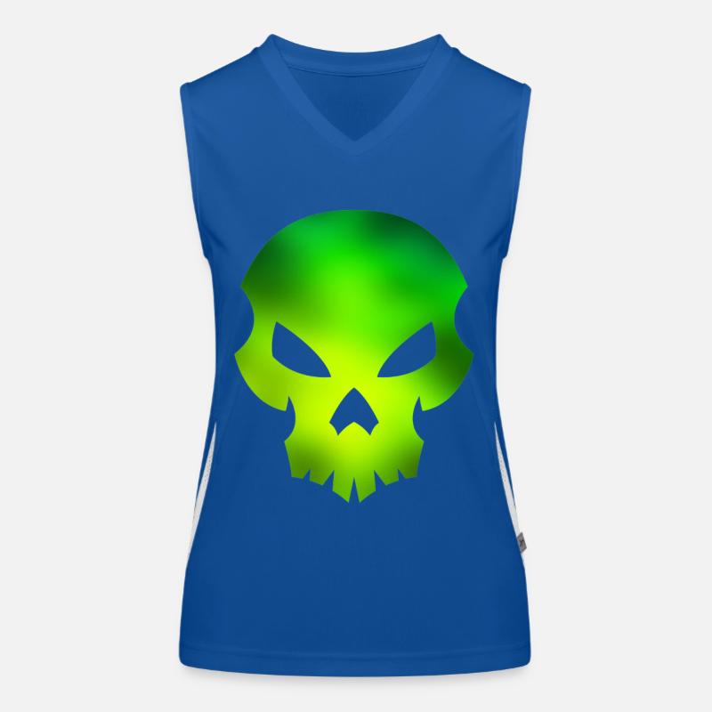 Crâne vert Débardeur respirant contrasté Femme