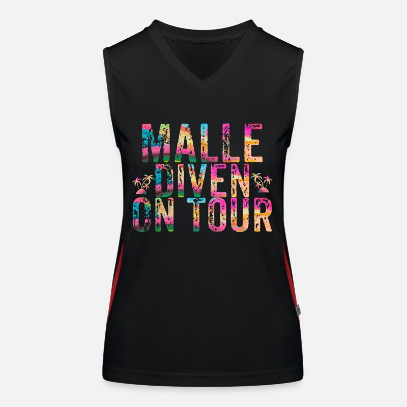 Malediven Funktionelles Kontrast-Tank Top für Frauen
