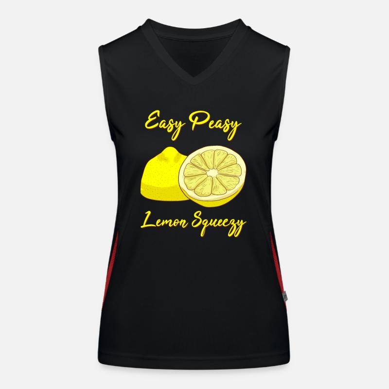 citron Débardeur respirant contrasté Femme
