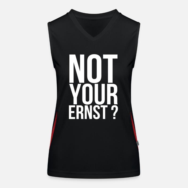 Witzige Sprüche Funktionelles Kontrast-Tank Top für Frauen