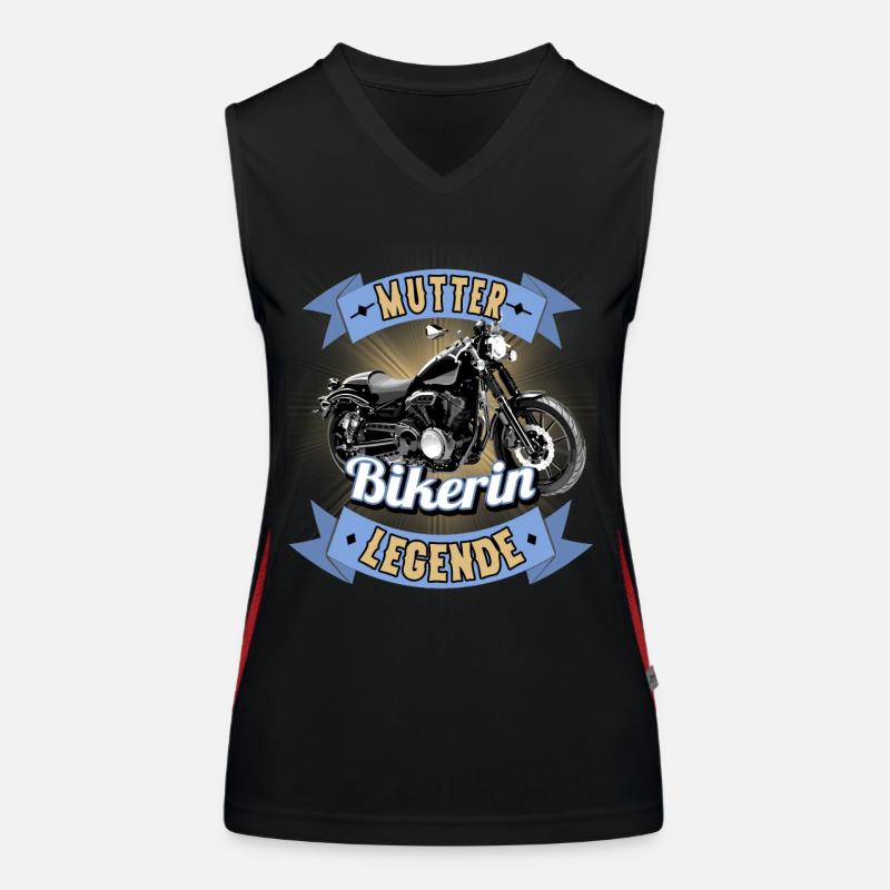 Bikerin Mutter Motorräder Funktionelles Kontrast-Tank Top für Frauen