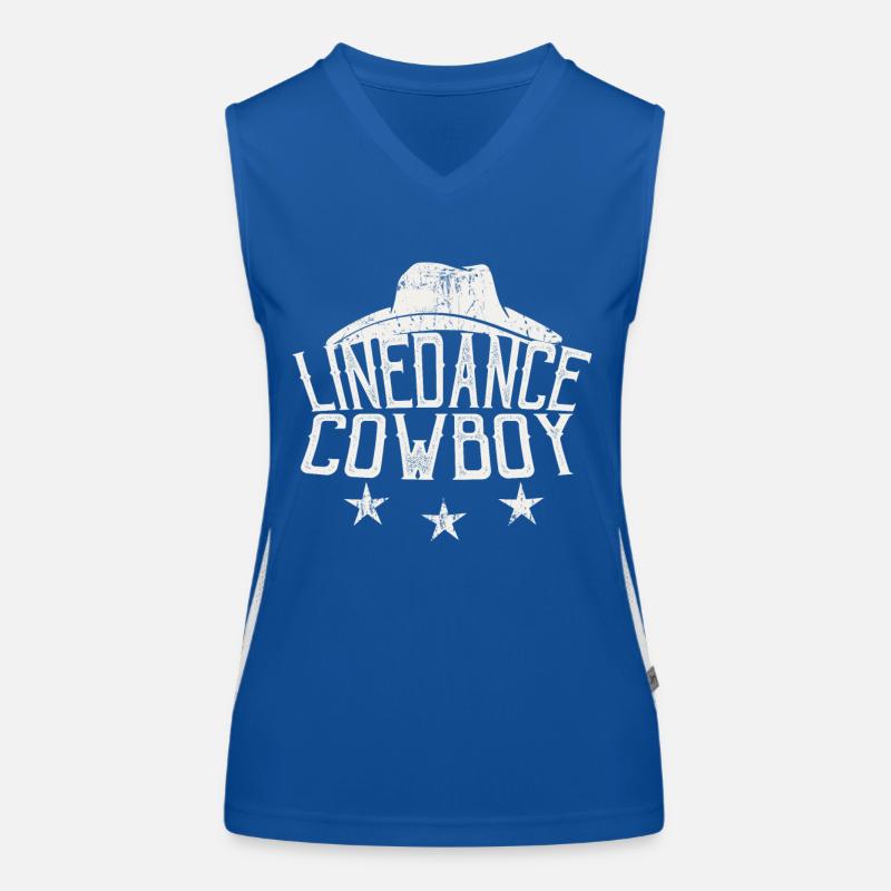 Linedance Cowboy Linedancer Geschenk Funktionelles Kontrast-Tank Top für Frauen