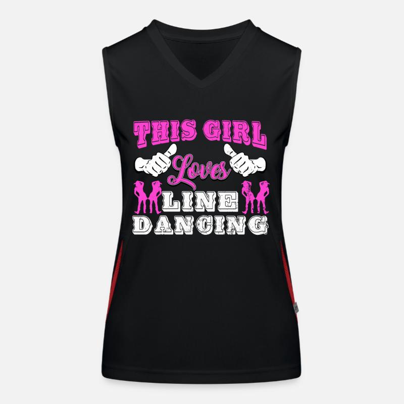 Linedance, Line dance Linedancer Débardeur respirant contrasté Femme