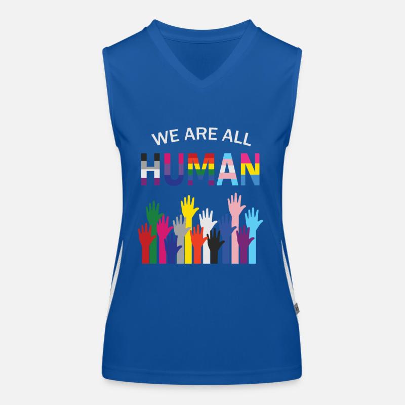 pride flag Women's Functional Contrast Tank Top