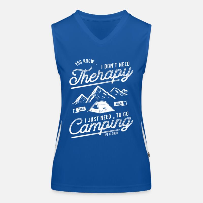 camping therapie Funktionelles Kontrast-Tank Top für Frauen