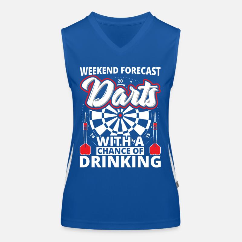 Dartscheibe - Dart Funktionelles Kontrast-Tank Top für Frauen