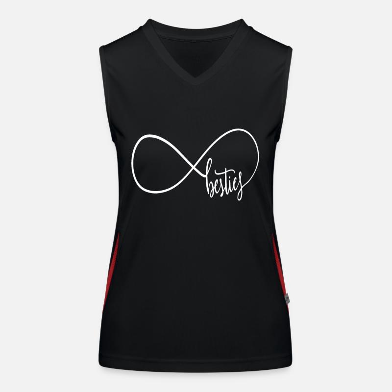 Beste Freunde Funktionelles Kontrast-Tank Top für Frauen