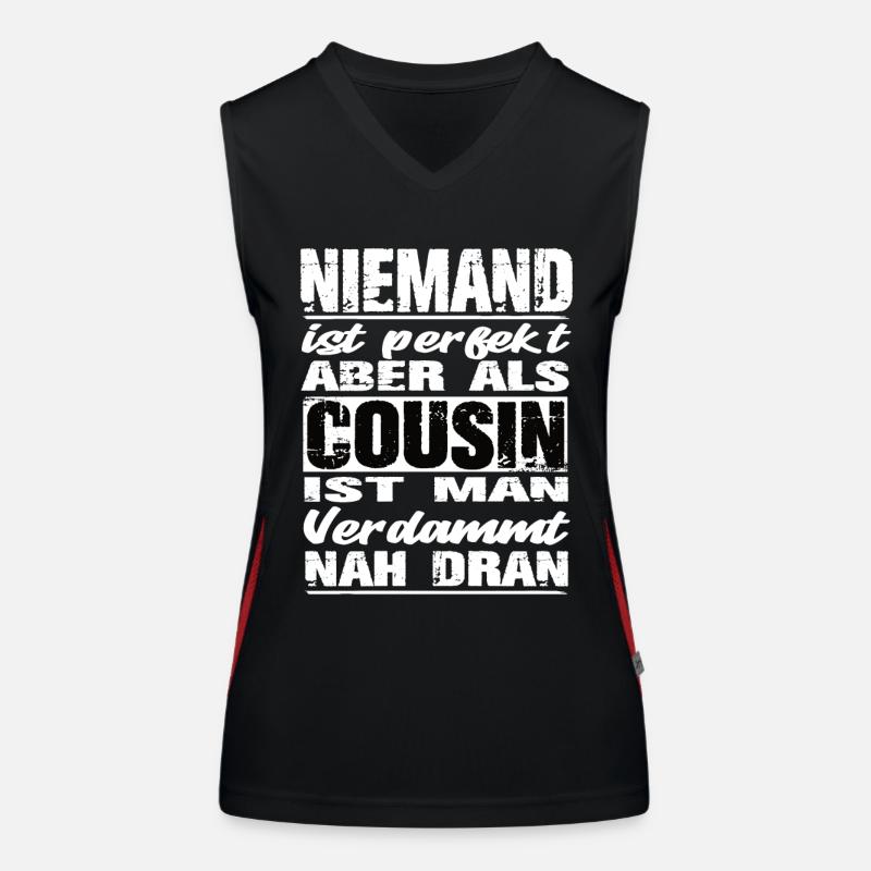 Cousin Cousin Geburtstag Cousin geschenke Funktionelles Kontrast-Tank Top für Frauen
