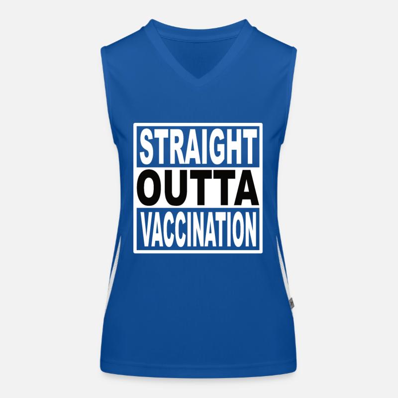 Straigt Outta Vaccination Women's Functional Contrast Tank Top