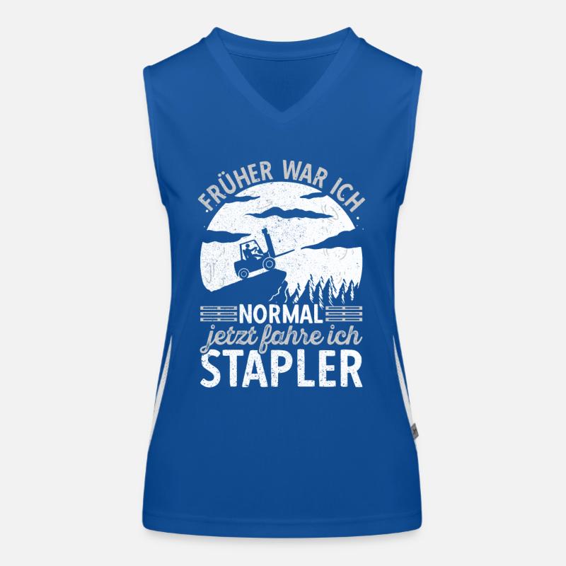 Staplerfahrer Gabelstaplerfahrer Stapler Lagerist Funktionelles Kontrast-Tank Top für Frauen