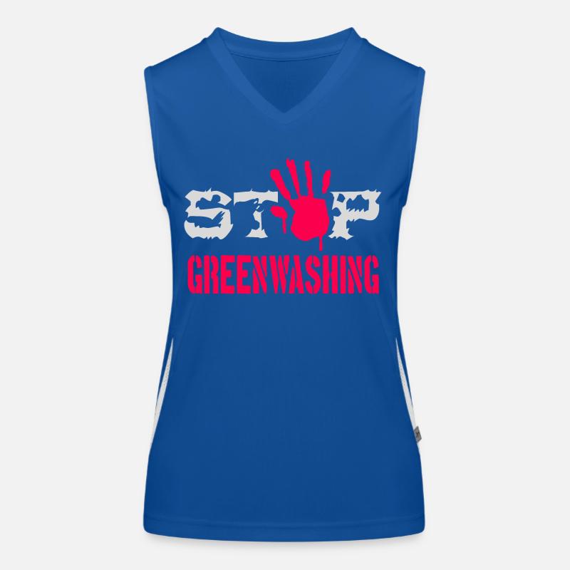 Stop Greenwashing Women's Functional Contrast Tank Top